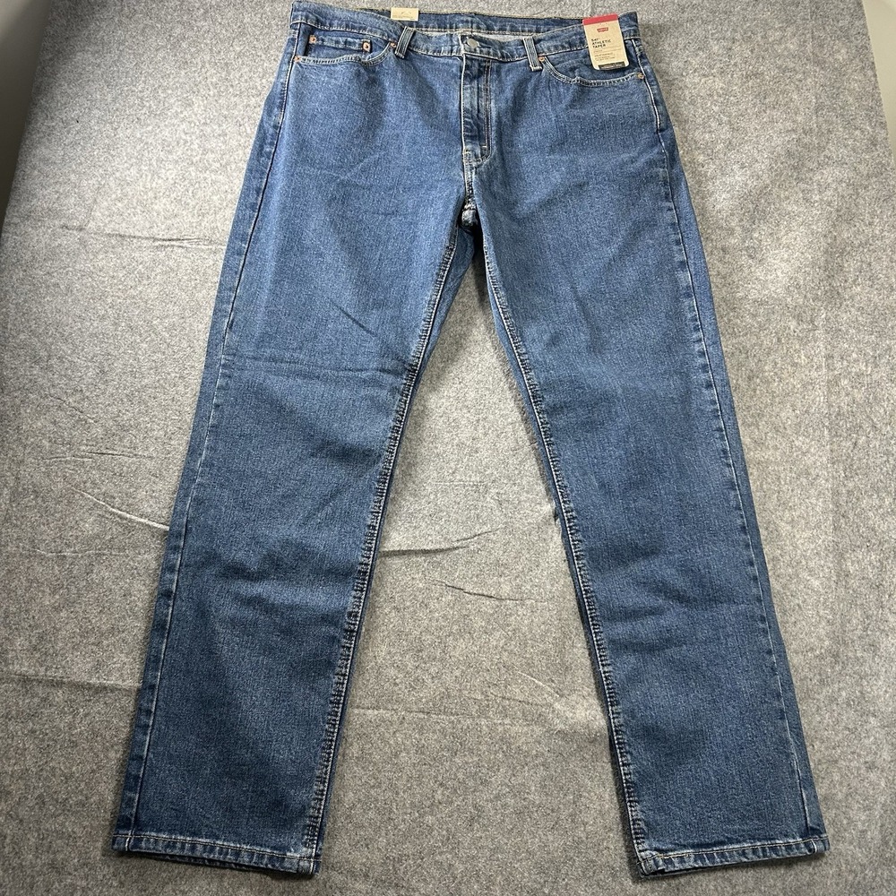 Levi's 541 Athletic Fit Jeans Mens 38x34 Blue Tapered Stretch Denim Comfort